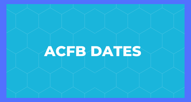 ACFB Dates