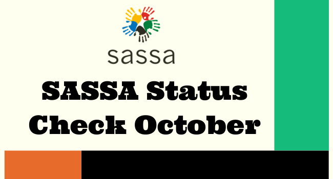 SASSA Status Check October