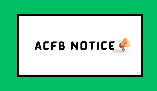 ACFB Notice