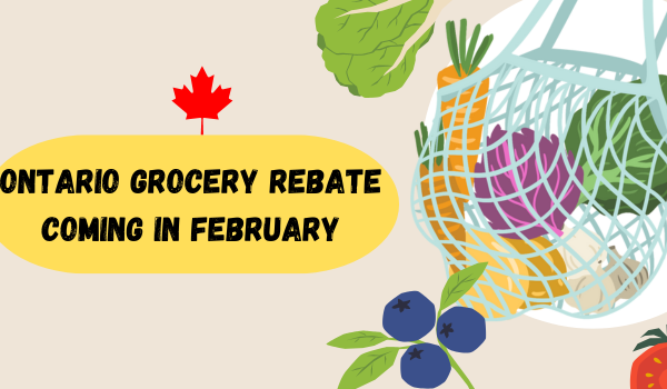 Ontario Grocery Rebate Coming